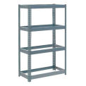 Boltless Extra Heavy Duty Shelving 36&quot;W x 24&quot;D x 60&quot;H, 4 Shelves, No Deck