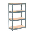 Boltless Extra Heavy Duty Shelving 36&quot;W x 18&quot;D x 60&quot;H, 4 Shelves, Wood Deck