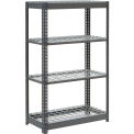 Boltless Heavy Duty Shelving 36&quot;W x 24&quot;D x 60&quot;H, 4 Shelves, Wire Deck