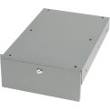 Locking Steel Drawer with Divider for Plastic or Steel Carts, 10-3/4&quot;W x 18&quot;D x 4-1/2&quot;H