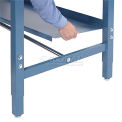 Global Industrial Lower Shelf For Bench, 48&quot;W x 15&quot;D, Blue