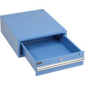 Global Industrial Steel Drawer W/ Cylinder Lock, 17-1/4&quot;W x 20&quot;D, Blue