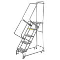 Ballymore FSH526P Perforated 24&quot;W 5 Step Steel Rolling Ladder 14&quot;D Top Step