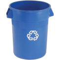 Rubbermaid&#174; Brute Round Recycling Container, 44 Gallon, Blue