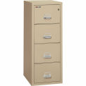 Fireking Fireproof 4 Drawer Vertical File Cabinet 41825/CPA, Letter, 18&quot;W x 25&quot;D x 53&quot;H