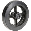 Global Industrial 8&quot; x 2&quot; Mold-On Rubber Wheel, 3/4&quot; Axle, 1/Pk