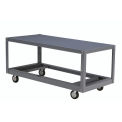 Portable Steel Table, 1 Shelf, 1200 Lb. Capacity, Unassembled, 36&quot;L x 24&quot;W x 30&quot;H