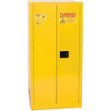 Eagle Paint/Ink Safety Cabinet with Manual Close Door, 96 Gallon, Yellow