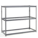 Wide Span Rack 72&quot;W x 24&quot;D x 84&quot;H With 3 Shelves No Deck 750 Lb Capacity Per Level