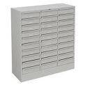 Drawer Cabinet, 30 Drawer - Legal Size, 30-5/8&quot;W X 14-5/8&quot;D X 33-7/16&quot;H, Gray