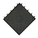 NoTrax Drainage Mat Interlocking Tile, 12&quot; x 12&quot; x 9/16&quot;, Black