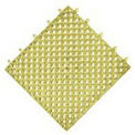 NoTrax Drainage Mat Interlocking Tile, 12&quot; x 12&quot; x 9/16&quot;, Yellow