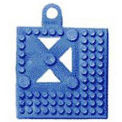 NoTrax Drainage Mat Accessory Corner Piece, 2" x 2" x 9/16", Blue