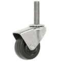 Algood Hooded Type Series Chair Caster with Soft Rubber Wheel, S7224372SR, 7/16&quot;W x 1-7/8&quot;H Stem