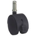 Algood Dual Disc Series Chair Caster with Nylon Locking Wheel, 3T4-437SX1-B, 7/16&quot;W x 7/8&quot;H Stem