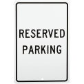 National Marker Company TM5H Reserved Parking Aluminum Sign, .063mm Thick