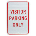 Visitor Parking Only, Aluminum Sign, .08mm Thick