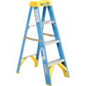 Werner 6004 4' Fiberglass Step Ladder w/ Plastic Tool Tray