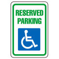 Reserved Parking Handicapped Logo, Aluminum Sign, .063mm Thick