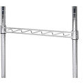 Nexel AHR18C Nexel Chrome Hanging Rail 18"W, Silver, 100 Lbs Capacity