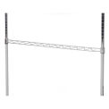Nexel AHR36C Nexel Chrome Hanging Rail 36&quot;W, Silver, 100 Lbs Capacity