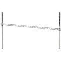 Nexel AHR48C Nexel Chrome Hanging Rail 48&quot;W, Silver, 100 Lbs Capacity