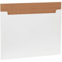 30&quot; x 22-1/2&quot; x 1/4&quot; Jumbo Fold-Over Corrugated Mailers, ECT-32, White - Pkg Qty 20