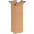 6&quot; x 6&quot; x 18&quot; Tall Cardboard Corrugated Boxes - Pkg Qty 25