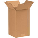 7&quot; x 7&quot; x 12&quot; Tall Cardboard Corrugated Boxes - Pkg Qty 25
