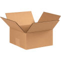 8&quot; x 8&quot; x 4&quot; Flat Cardboard Corrugated Boxes - Pkg Qty 25