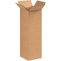8&quot; x 8&quot; x 24&quot; Tall Cardboard Corrugated Boxes - Pkg Qty 25