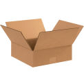 12" x 12" x 4" Flat Cardboard Corrugated Boxes - Pkg Qty 25