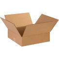 14&quot; x 14&quot; x 4&quot; Flat Cardboard Corrugated Boxes - Pkg Qty 25