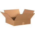 15&quot; x 15&quot; x 4&quot; Flat Cardboard Corrugated Boxes - Pkg Qty 25