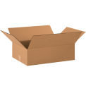 20" x 14" x 6" Flat Cardboard Corrugated Boxes - Pkg Qty 25