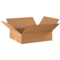 22&quot; x 18&quot; x 6&quot; Flat Cardboard Corrugated Boxes - Pkg Qty 20