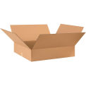28&quot; x 24&quot; x 6&quot; Flat Cardboard Corrugated Boxes - Pkg Qty 10