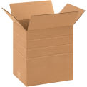 11-1/4&quot; x 8-3/4&quot; x 12&quot; Multi-Depth Cardboard Corrugated Boxes - Pkg Qty 25
