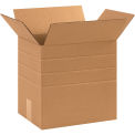 12-1/4" x 9-1/4" x 12" Multi-Depth Cardboard Corrugated Boxes - Pkg Qty 25