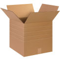15&quot; x 15&quot; x 15&quot; Multi-Depth Cardboard Corrugated Boxes - Pkg Qty 25