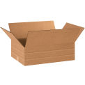 18&quot; x 12&quot; x 6&quot; Multi-Depth Cardboard Corrugated Boxes - Pkg Qty 25