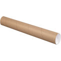 Mailing Tube With Cap, 24&quot;L x 3&quot; Dia., Kraft