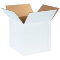 14&quot; x 14&quot; x 14&quot; Cardboard Corrugated Boxes, White - Pkg Qty 25