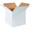 16" x 16" x 16" Cardboard Corrugated Boxes, White - Pkg Qty 25
