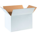 18" x 12" x 12" Cardboard Corrugated Boxes, White - Pkg Qty 25
