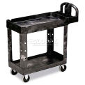 Rubbermaid 4500-88 Tray Shelf Plastic Service Cart 2 Shelves 5&quot; Casters, 39&quot;L x 18&quot;W x 33&quot;H