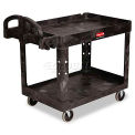 RUBBERMAID Premium Universal Shelf Carts - 36&quot;Wx24&quot;D Shelf - 38-1/8&quot;H - Black
