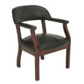 Conference Chair With Armrests, Vinyl Upholstery