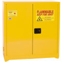 EAGLE Paints, Inks, And Class III Combustibles Safety Cabinet - 43x18x44" - Self-Close Doors - Yello