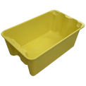 Molded Fiberglass Toteline Nest and Stack Tote 7804085126 - 20-1/2&quot; x 12-7/8&quot; x 8&quot;,Yellow - Pkg Qty 10